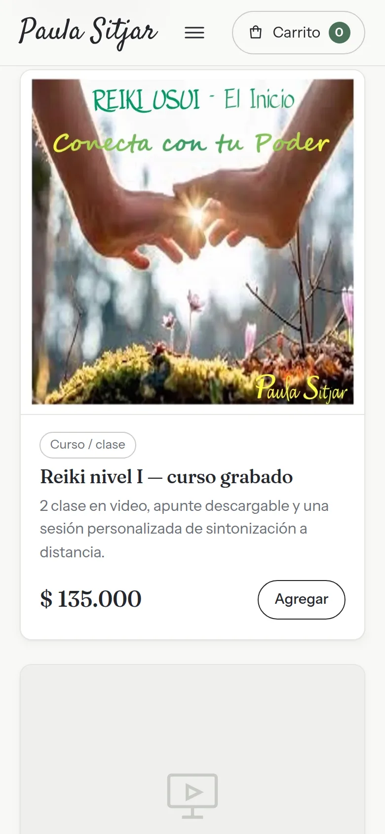Tienda de paulasitjar.com vista en un teléfono